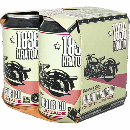 1836 Kratom 1836 Refreshing Beverage Line – 12oz Cans – 4 PACKS