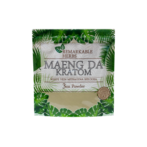Remarkable Herbs Maeng Da White Vein Kratom Powder 3 oz.