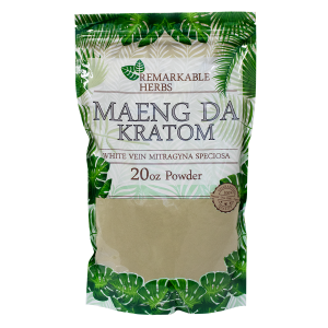 Remarkable Herbs Maeng Da White Vein Kratom Powder 20 oz.