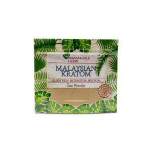 Remarkable Herbs Malaysian Green Vein Kratom Powder 1 oz.