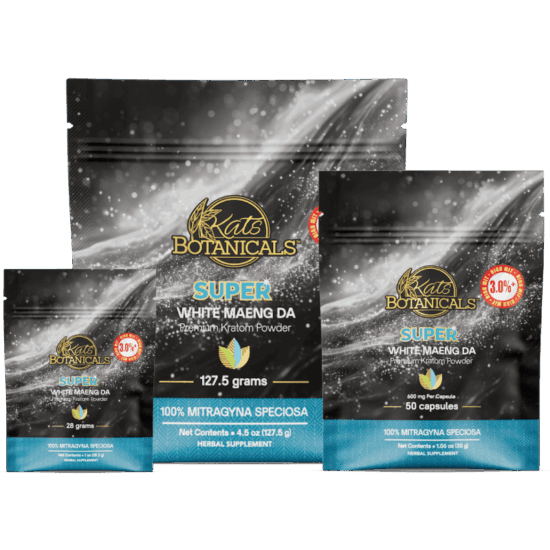 Kats Botanicals Super Maeng Da White Vein Kratom