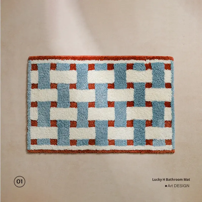 Xi'an Shuoyang Trading Co., Ltd. Vintage American Style Geometric Pattern Anti-Slip Thickened Water Absorbing Square...