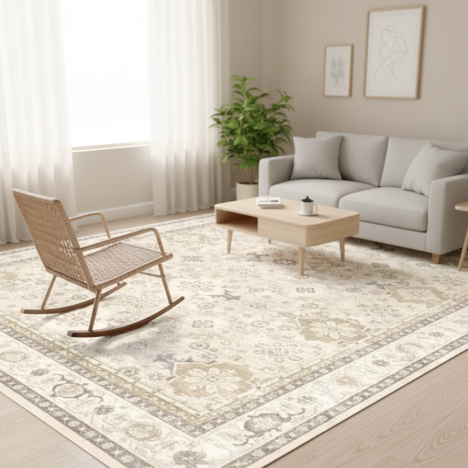 Xi'an Shuoyang Trading Co., Ltd. Modern Large Area Rug Polyester Machine Made Washable Soft Low Pile 8X10 Indoor Non-Slip...