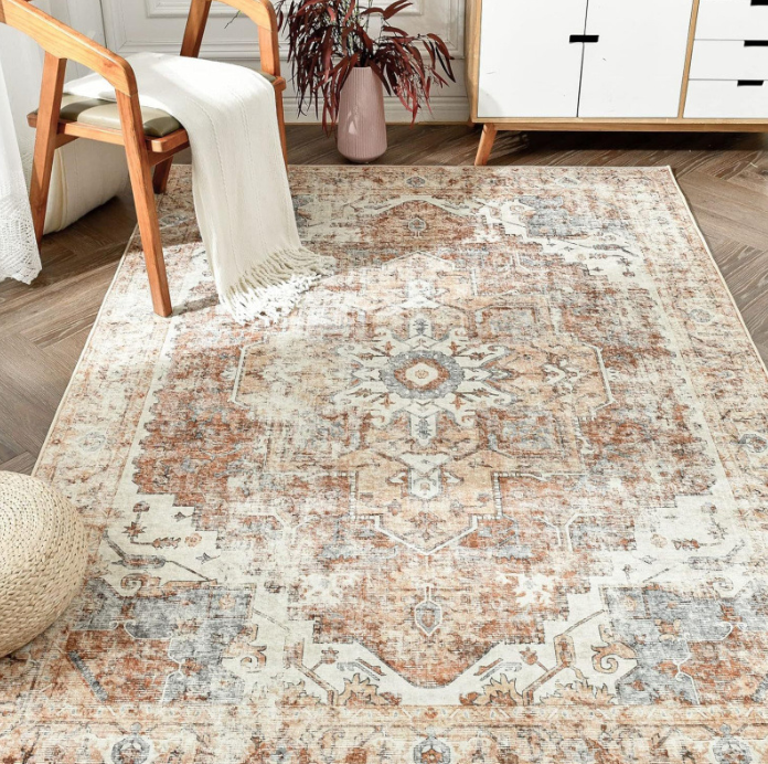 Xi'an Shuoyang Trading Co., Ltd. Oriental Design Modern Abstract Carpet Machine Made Thin PVC-coated Backing Polyester...