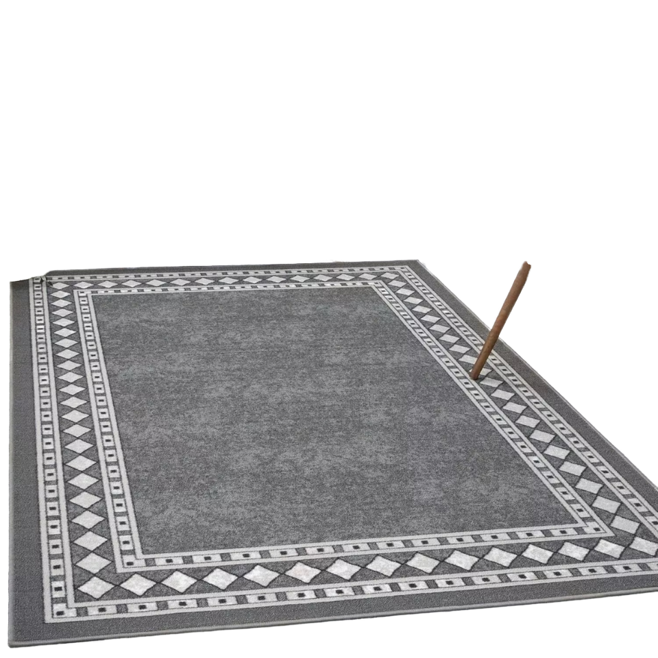 Modern Geometric Pattern Anti-Slip Area Rug Polyester Fiber Carpet for Home Use Living Room Bedroom