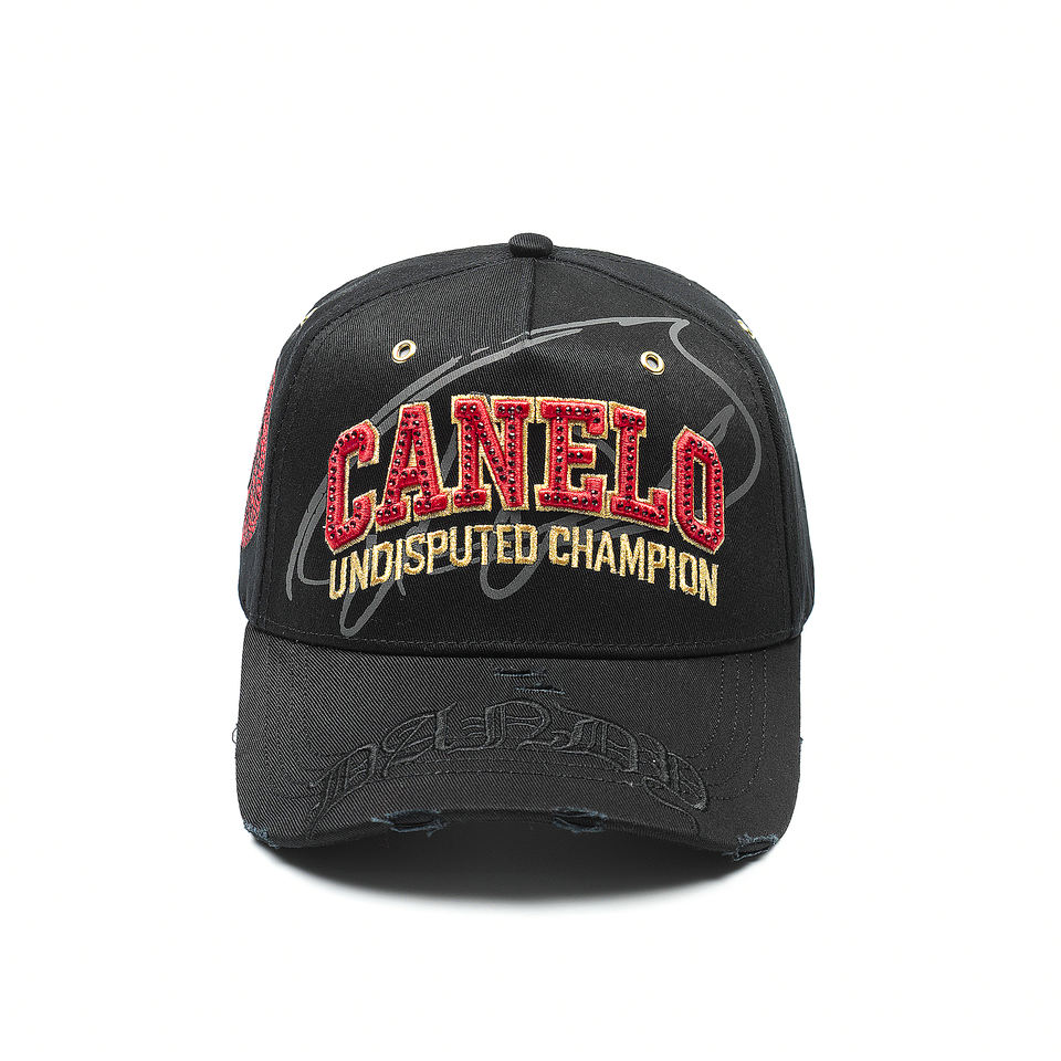 Dongguan Honghuida Sports Products Co., Ltd. Wholesale High Quality Canvas 5-Panel Customized El Mago Gorras 3D Embroidery Canelo...