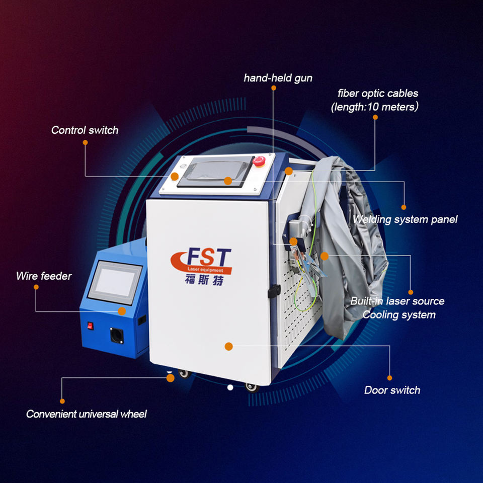 Liaocheng Furong Laser Technology Co., Ltd. Portable 4 in 1 Handheld Laser Welding Machine 2000w Portable Laser Welding Machine for...