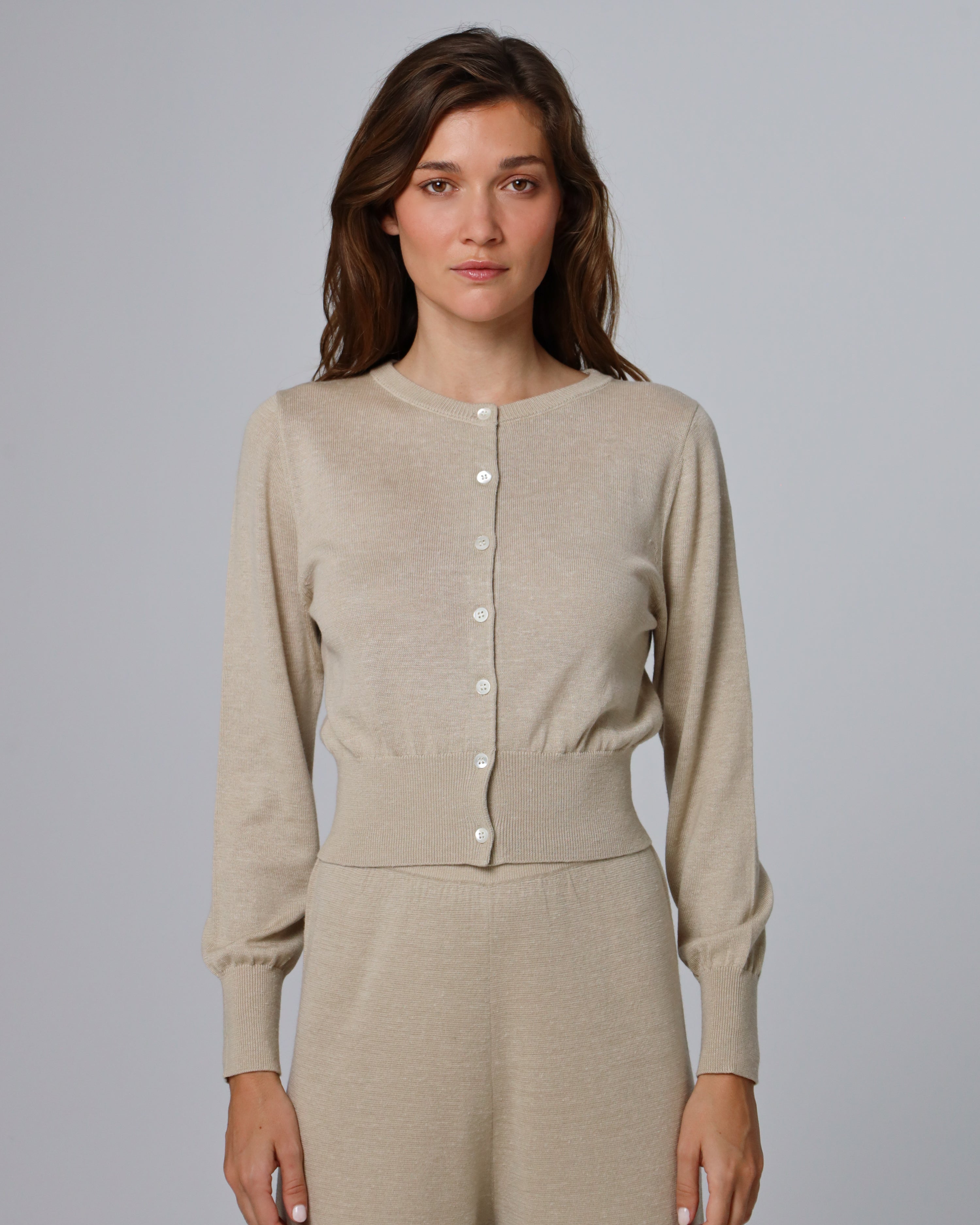Juana Care Co. Liora Knitted Cardigan Beige