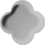 Zearrow Rhodium Plated Stainless Steel Polished Finish
