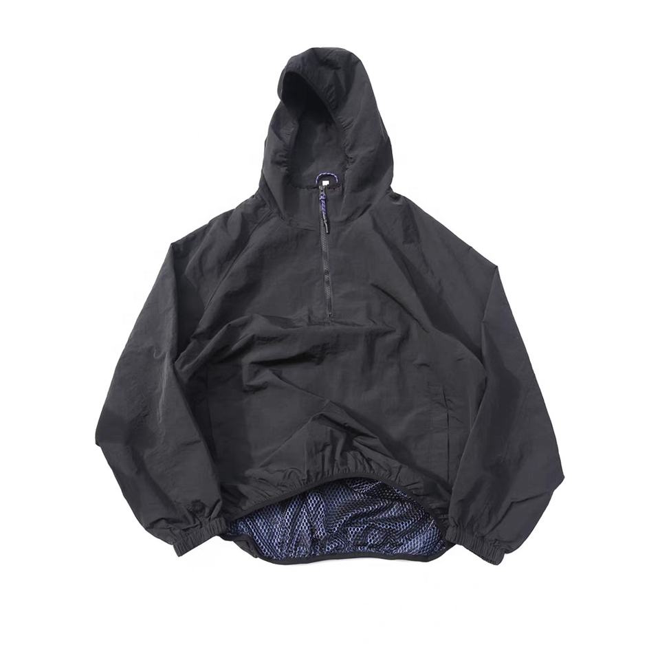 Dongguan Extreme Stitch Garment Co., Ltd. High Quality Coated Lightweight Men's Polyester Hip Hop Windbreaker Jacket Custom...