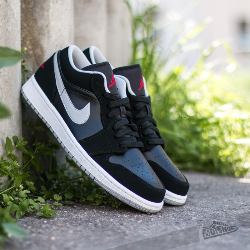 Spadri.tn Nike Air Jordan 1 Low Black/ Gym Red-Wolf Grey-White