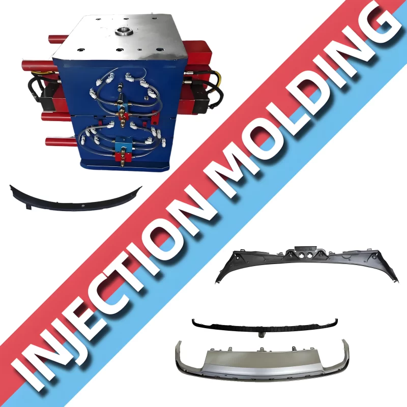 Tongsheng Mold ODM/OEM Auto Mold Air Deflector Injection Moulds for Front Bumper Plastic and Copper Hot...