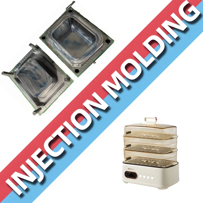 ODM/OEM Household Appliance Customized Electric steamer Injection Mould Electric Tice Cooker Mold For Electric steamer