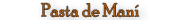 Pasta de Maní