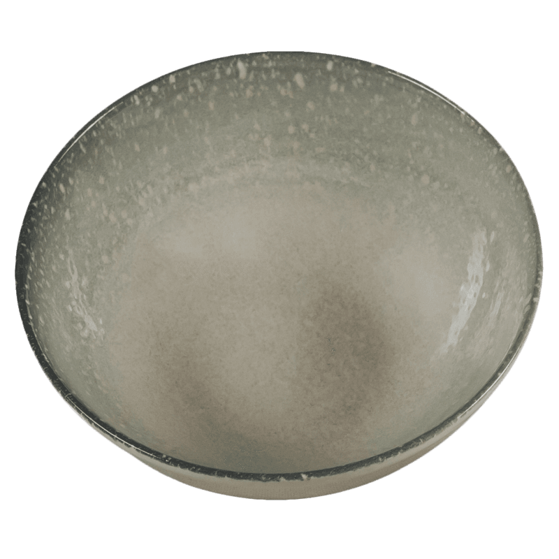 Cesiro Bol 600 ml, Stone, Cesiro, Fabricat in RO, Alb Ivoire cu gri
