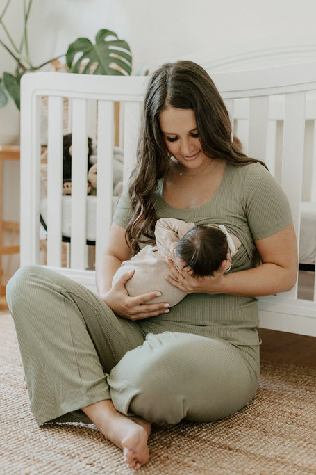Bamboo Nursing Lounge Set (Sage Green)