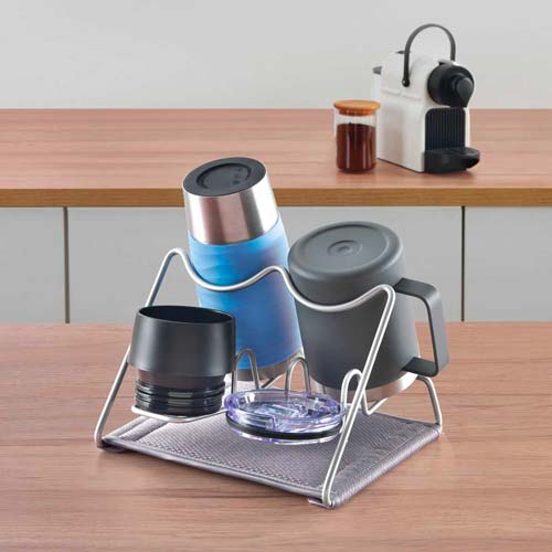 Sarl Mahbouba Hayla Import Export 2-mug drying rack with cap holders Dry-Mug 2