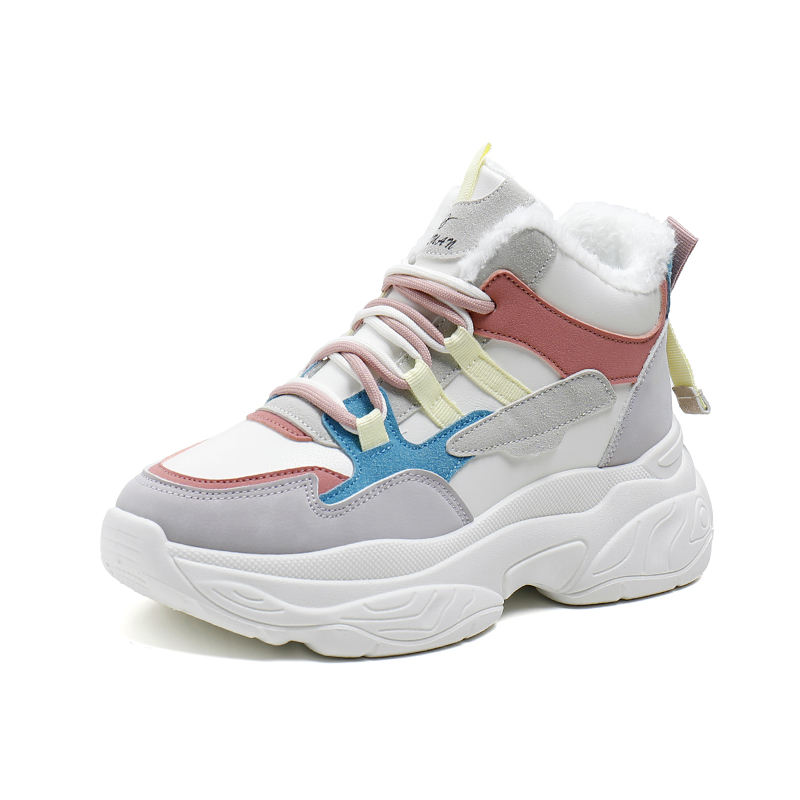 CONG TY TNHH TU VAN NHA DAT 37 Wholesale Women's Plush Casual Sports Shoes Spring Autumn Winter Thermal Walking...