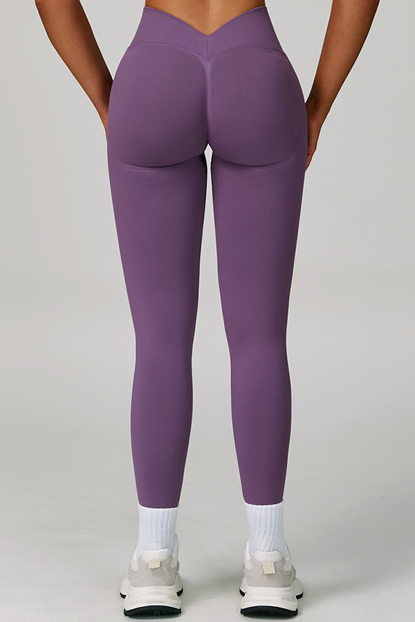 Sansansports Peach hip V-shaped tight fit Leggings