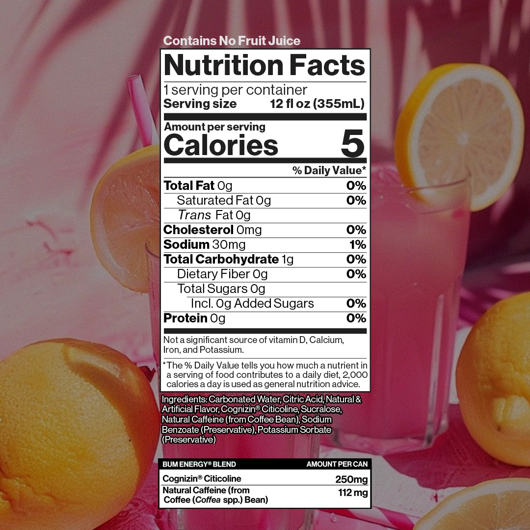 BUM Energy Drink - Pink Lemonade
