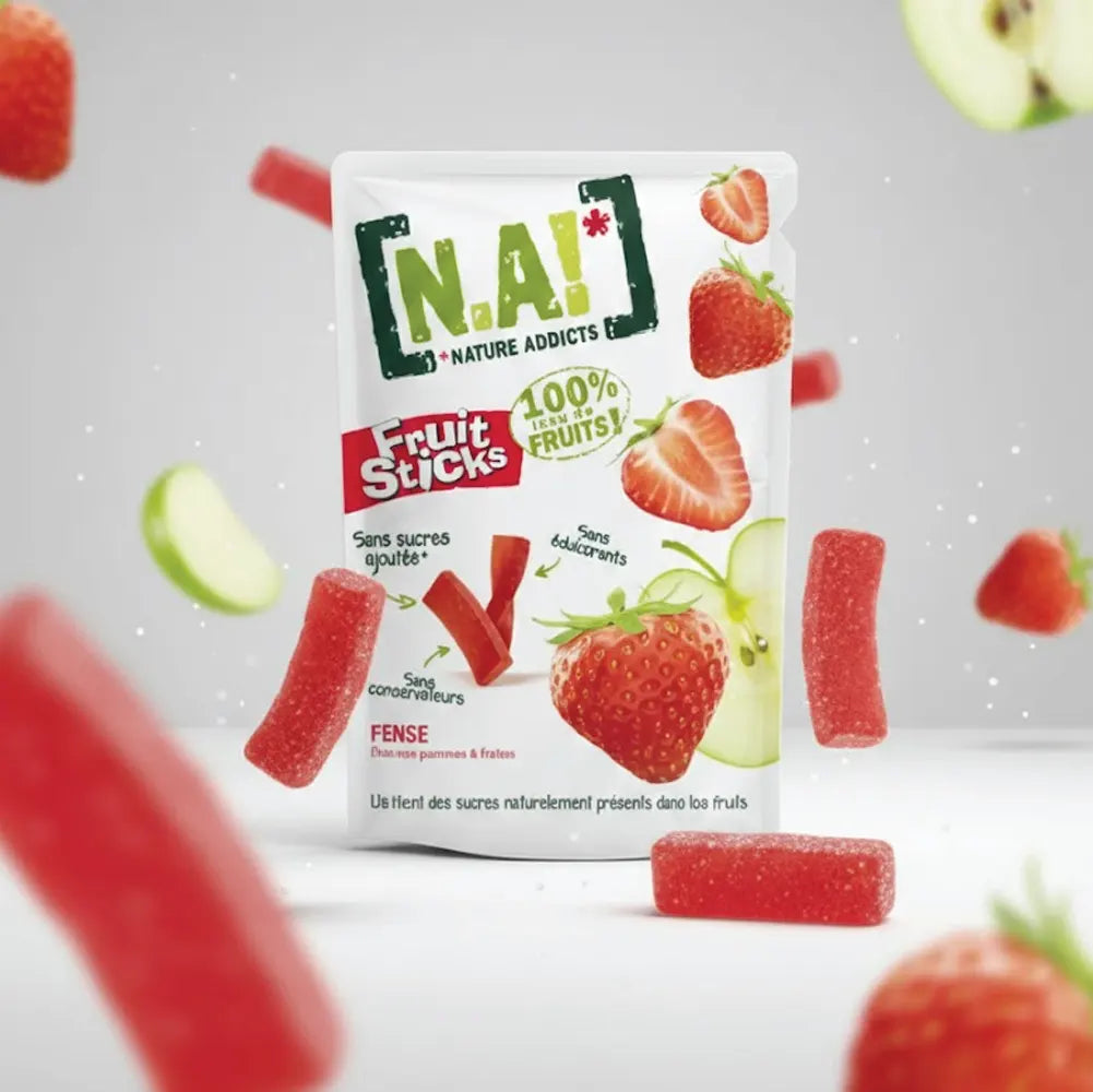 N.A! Fruit Sticks Gummies 35g - Strawberry