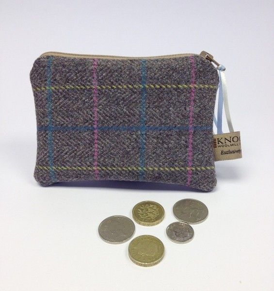 Small tweed purse