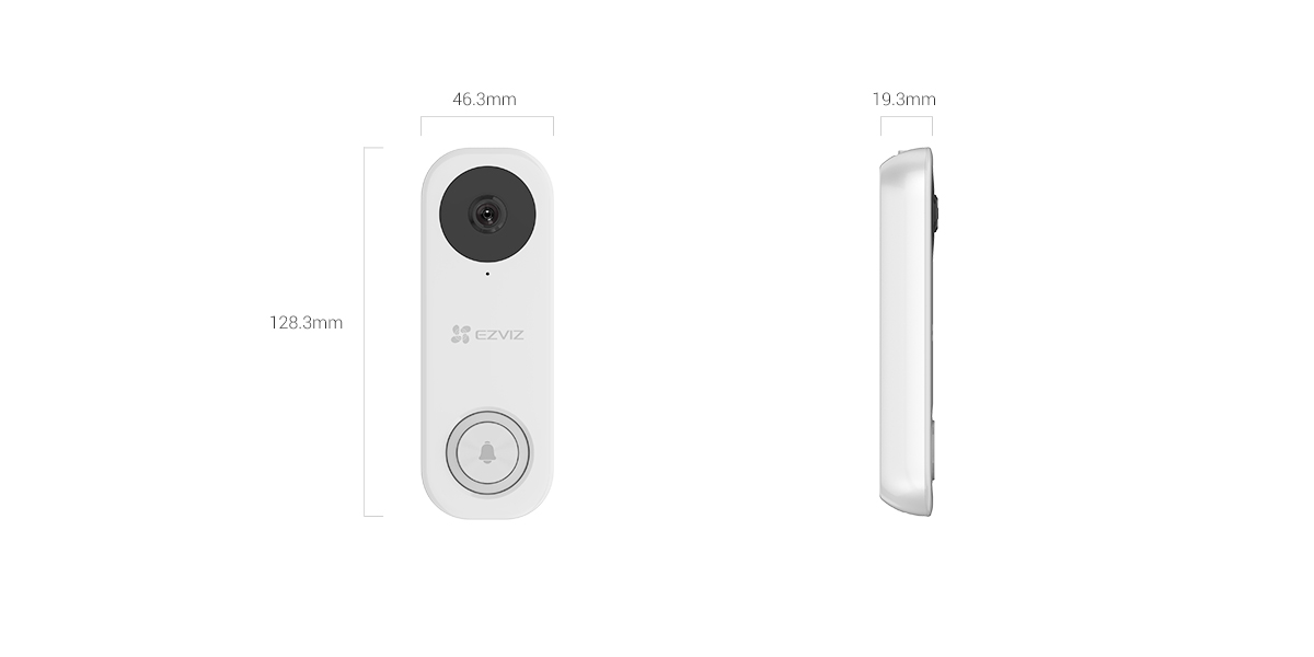 Ezviz DB1 Pro Wi-Fi Video Doorbell (Wired)