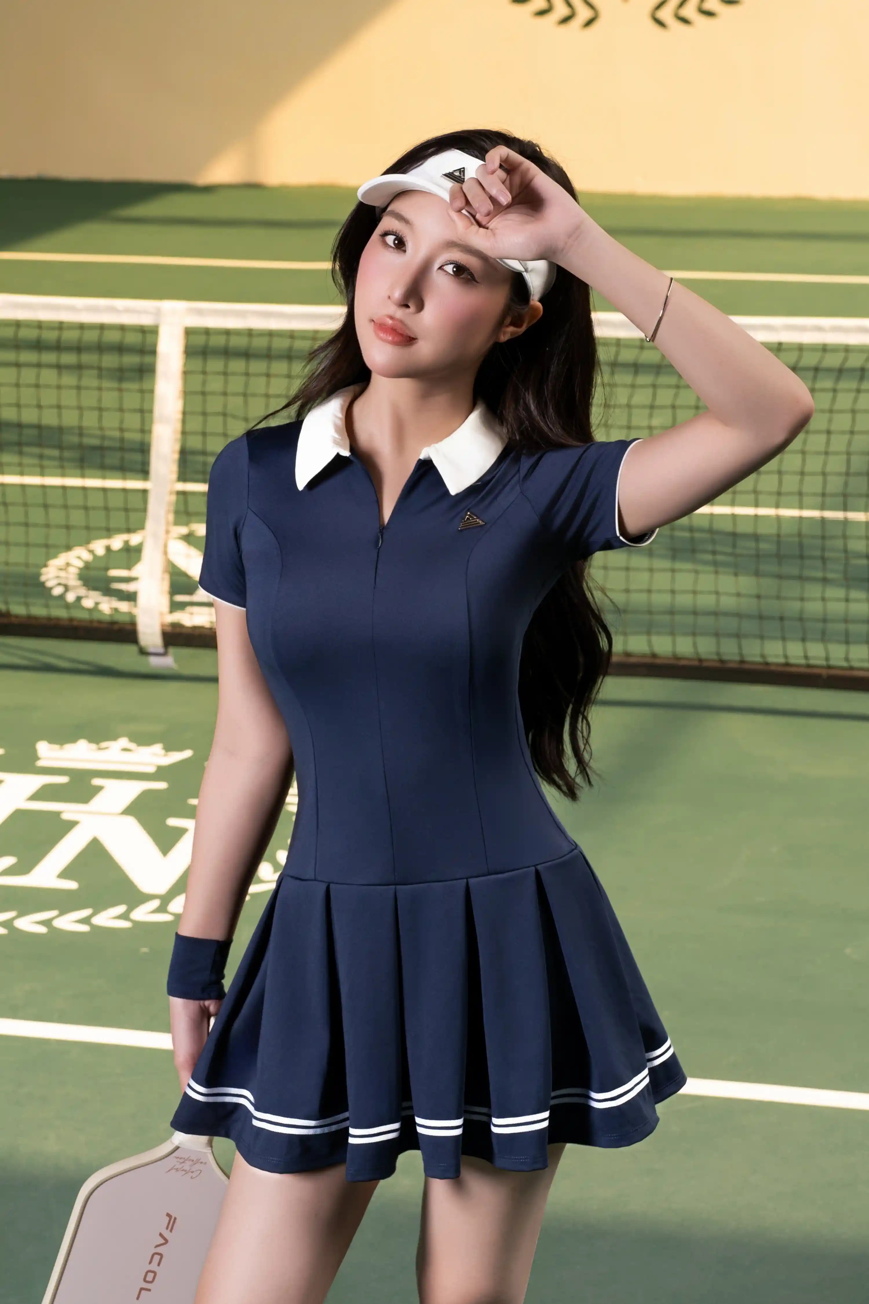 Fitme Sportswear Váy tennis tập pickleball tennis nữ DTGR02 Blazer Navy