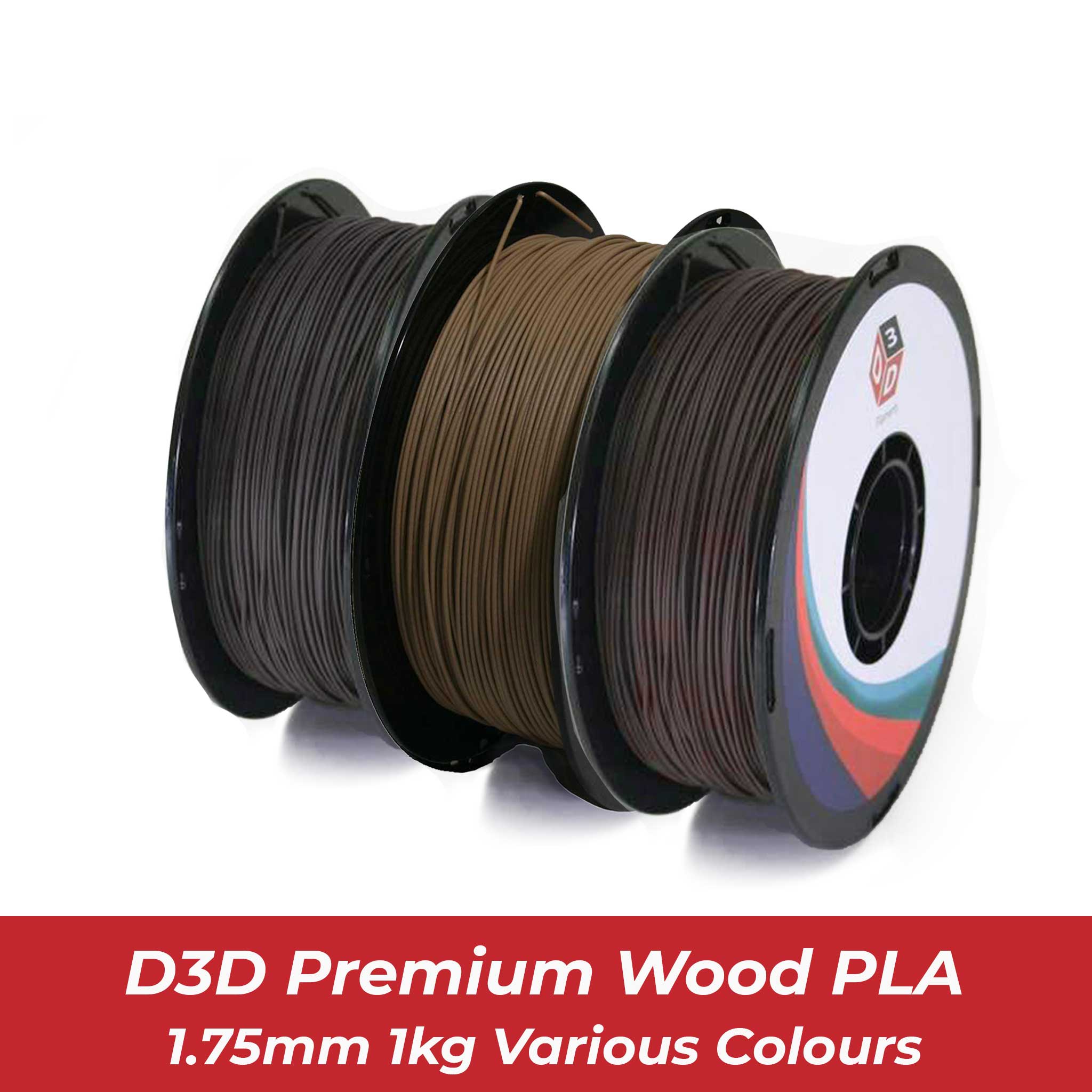 D3D Premium D3D Premium Wood PLA Various Colors