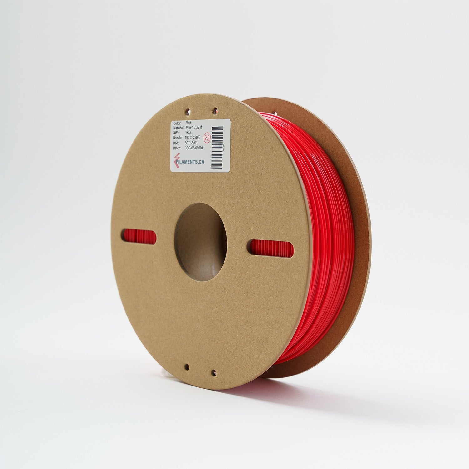 Filaments.ca EconoFil™ Standard PLA Filament - Red - 1.75mm - 1 KG