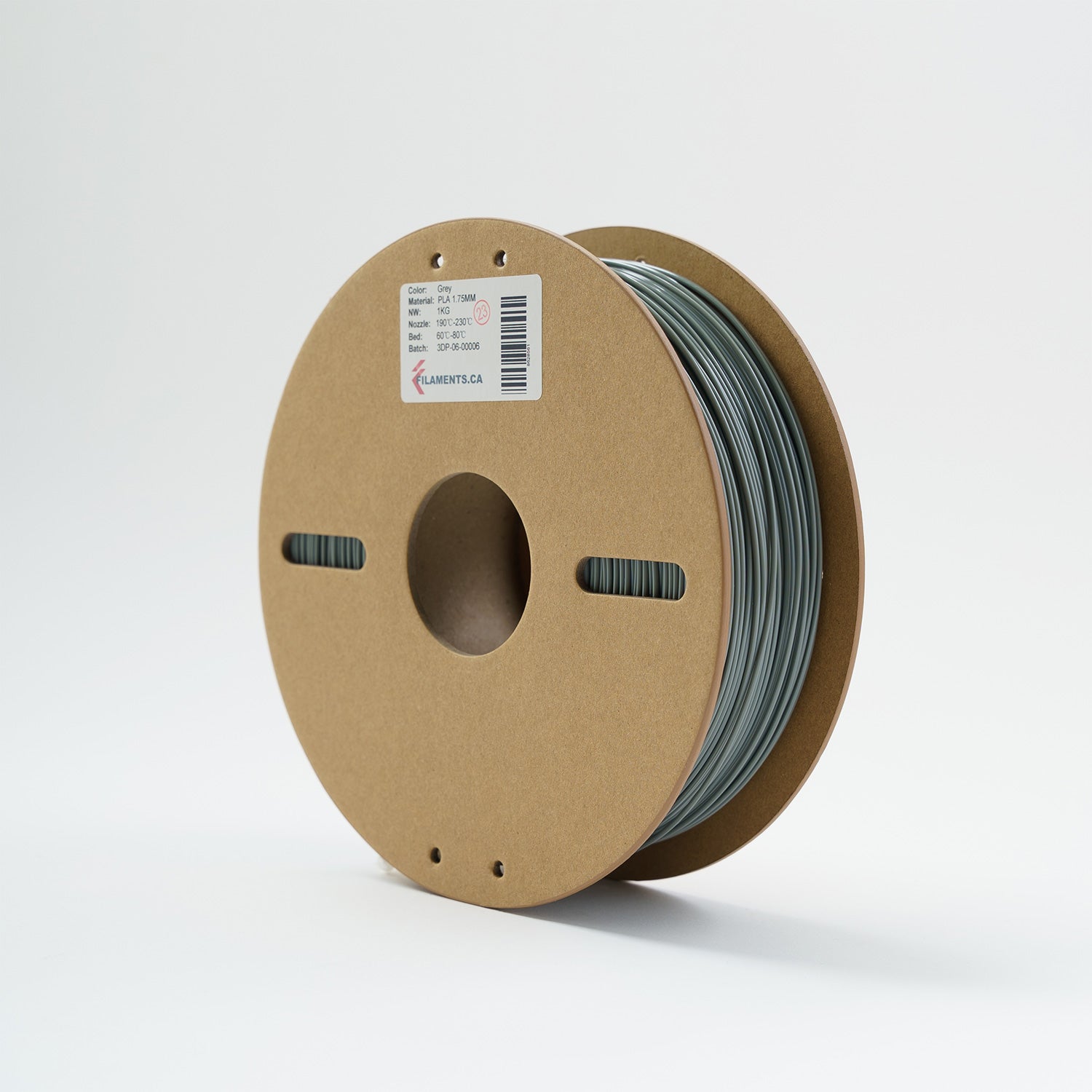 Filaments.ca EconoFil™ Standard PLA Filament - Grey - 1.75mm - 1 KG