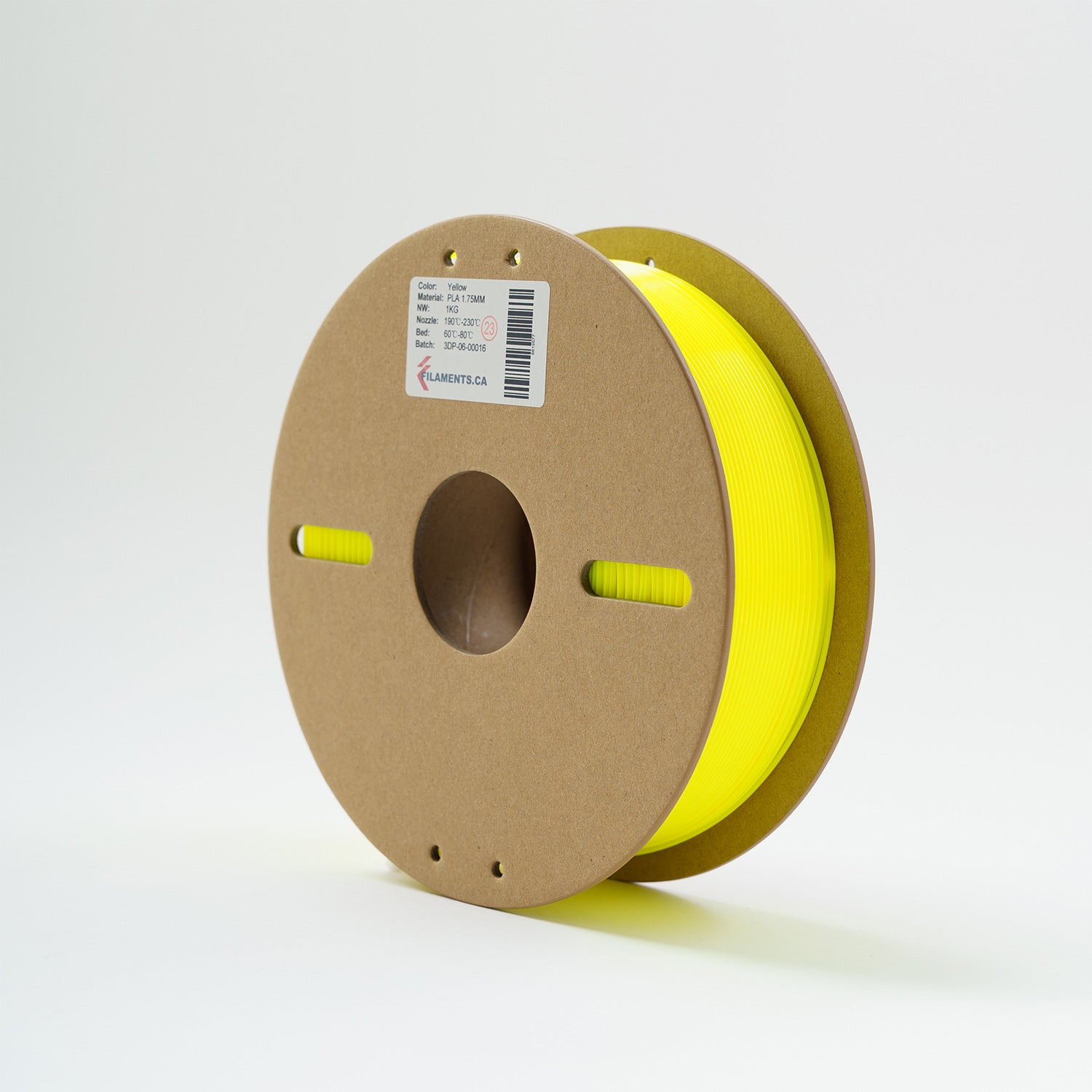 Filaments.ca EconoFil™ Standard PLA Filament - Yellow - 1.75mm - 1 KG