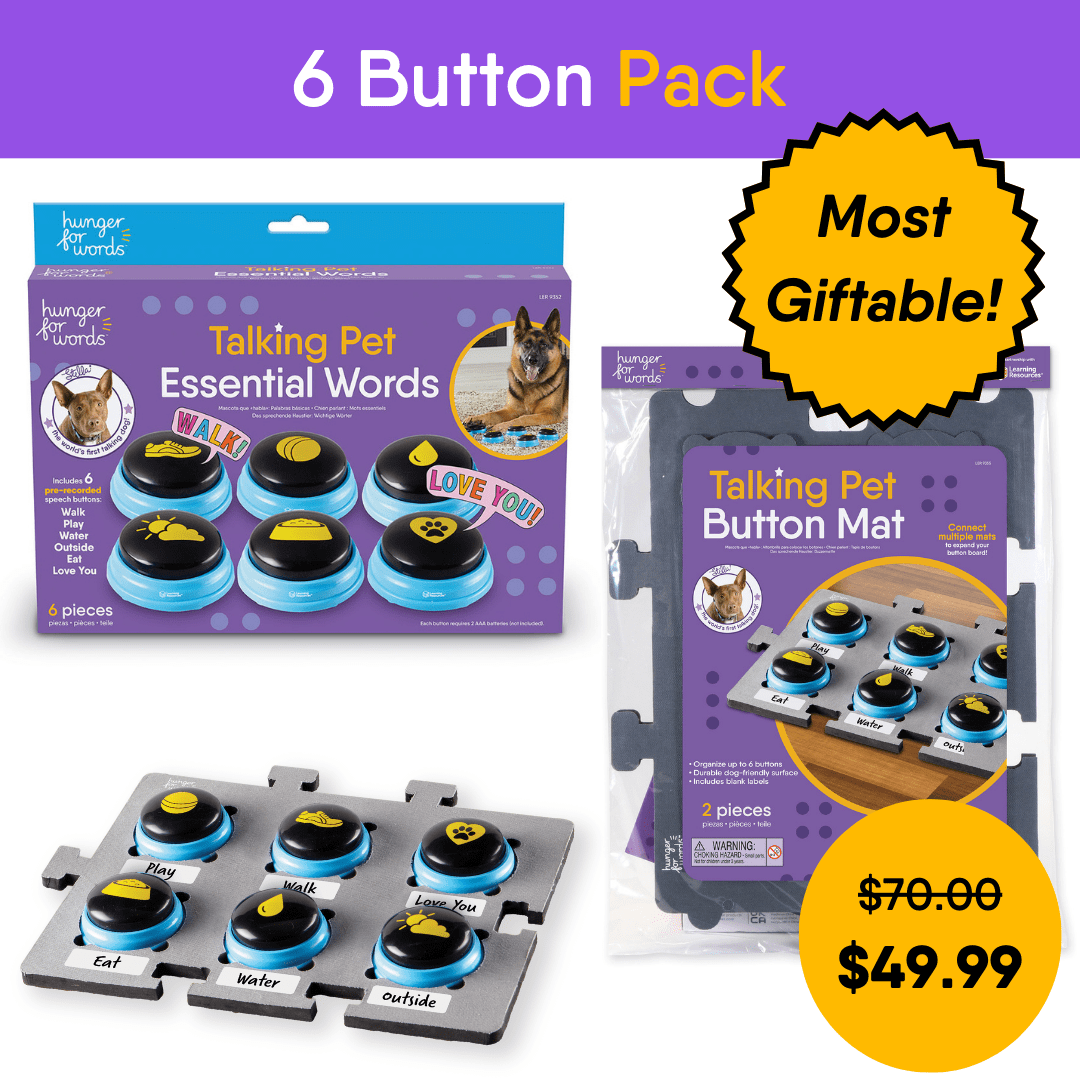 Hunger for Words 6 Button Pack
