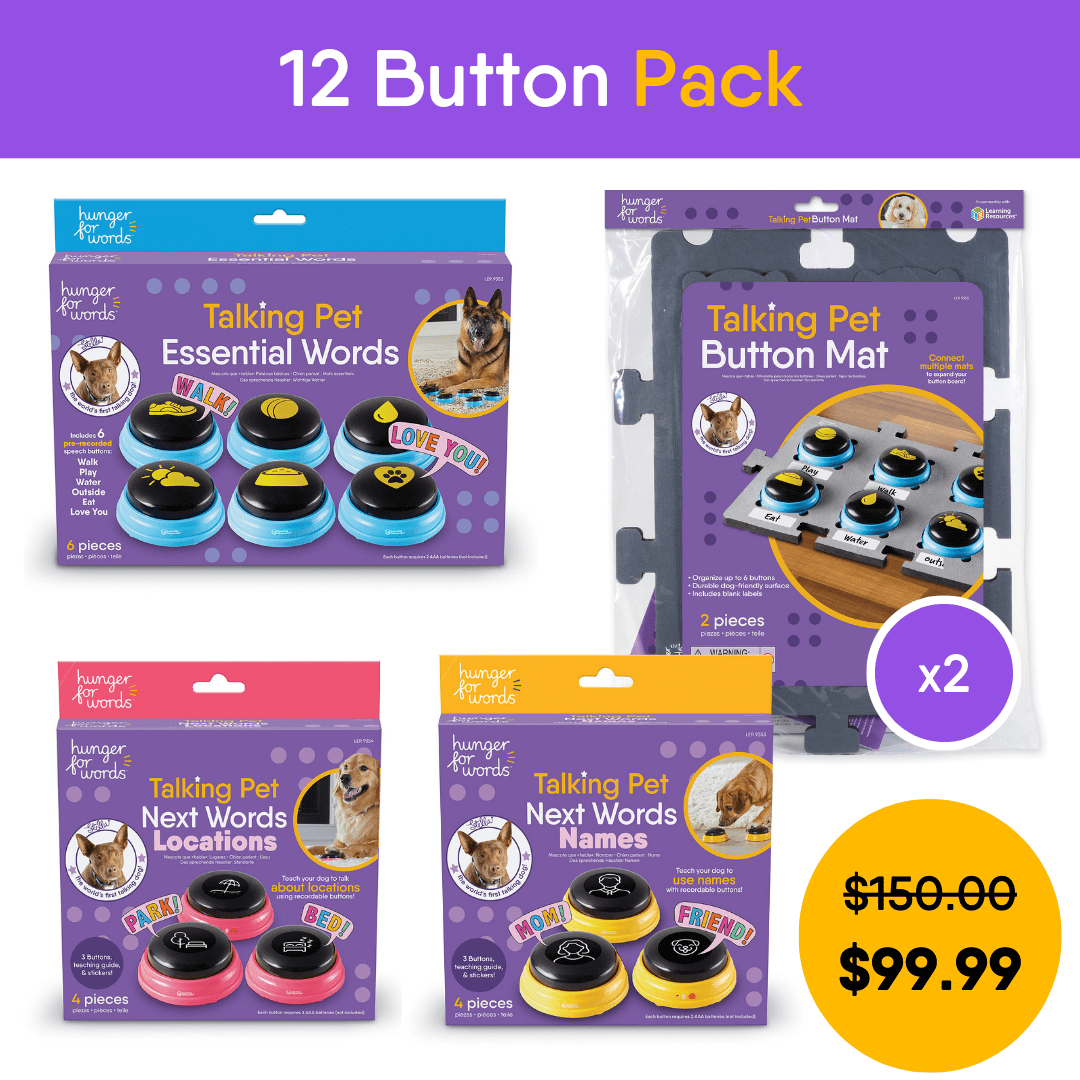 Hunger for Words 12 Button Pack