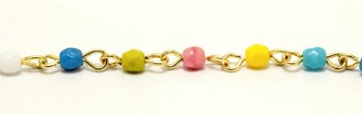 G&B Beads 351-19-001 3x3mm x1004 Linked chain