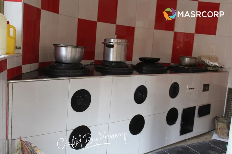 Masrcorp Masrcorp 3 Burners Solar Aided Stove with Grill