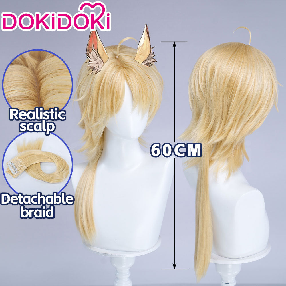 DokiDoki Cosplay DokiDoki Game Arknights Cosplay Młynar Wig Long Blonde Hair Ponytail Roar Against The...