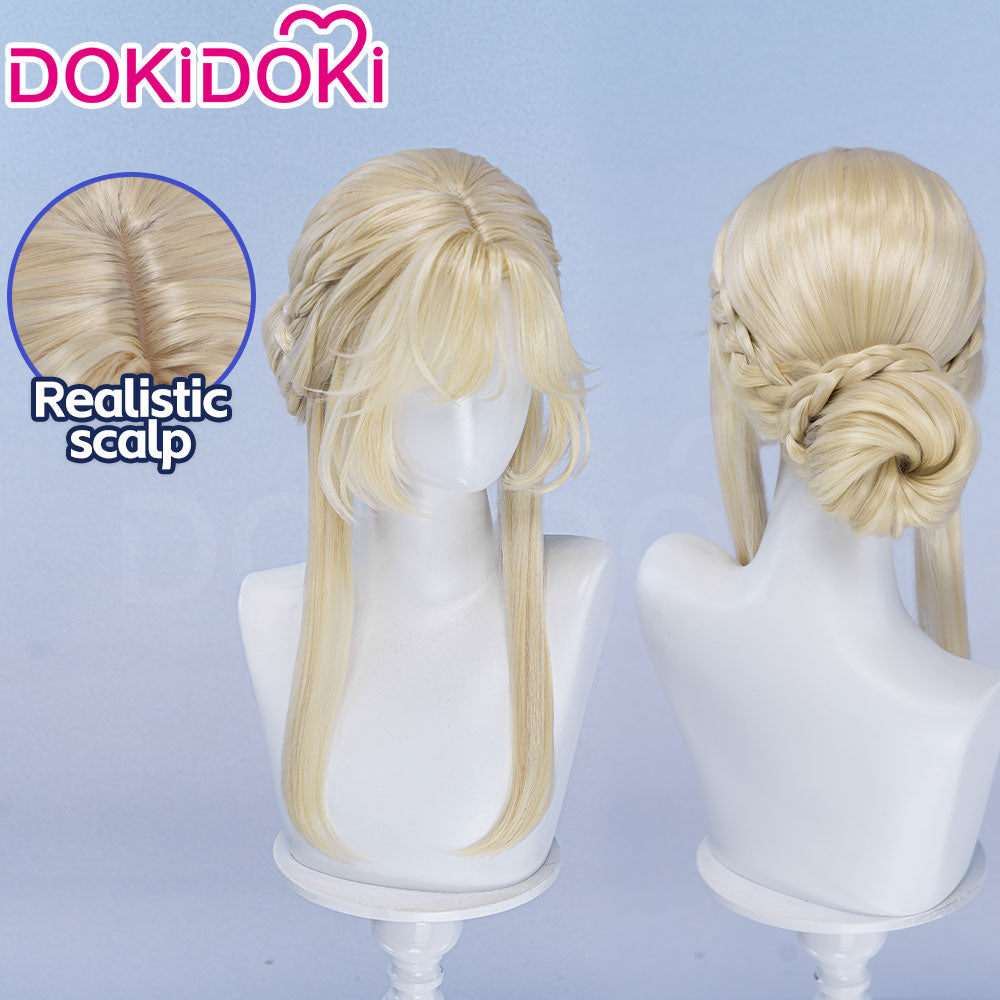 DokiDoki Cosplay DokiDoki Game Cosplay Wig Long Blond Updo Hair