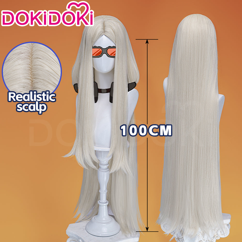 DokiDoki Anime GACHIAKUTA Cosplay August Stilza Wig Long Straight Blonde Hair