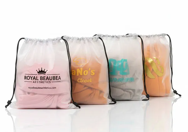 Shenzhen Zhuoyue Packaging Materials Co., Ltd. Frosted Drawstring Bags