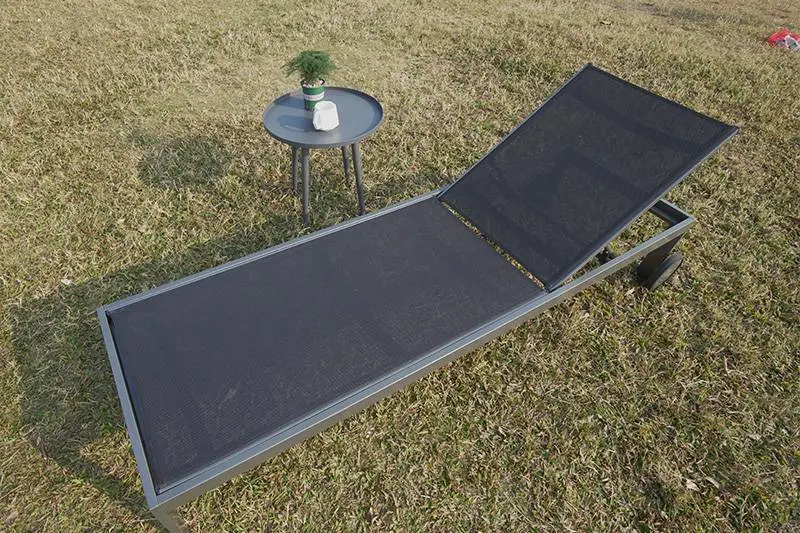 LoFurniture (Guangdong Dening Furniture Co., Ltd.) Modern Outdoor Furniture Aluminum Furniture Sling Reclining Beach Sun Lounger