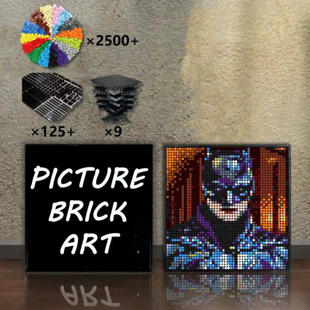LEGO Mosaic Wall Art-Batman Pixel Art-48x48