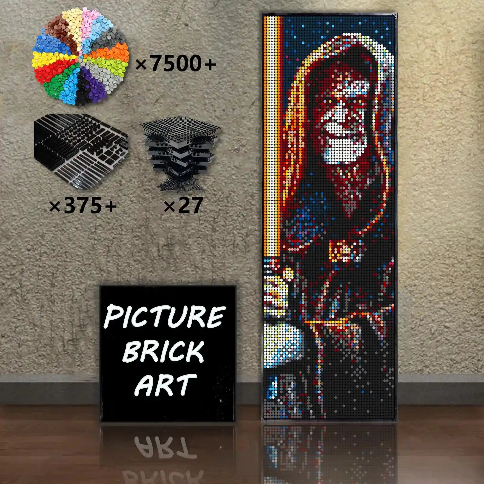 LEGO Mosaic Wall Art-Sheev Portrait Custom Picture-48x144