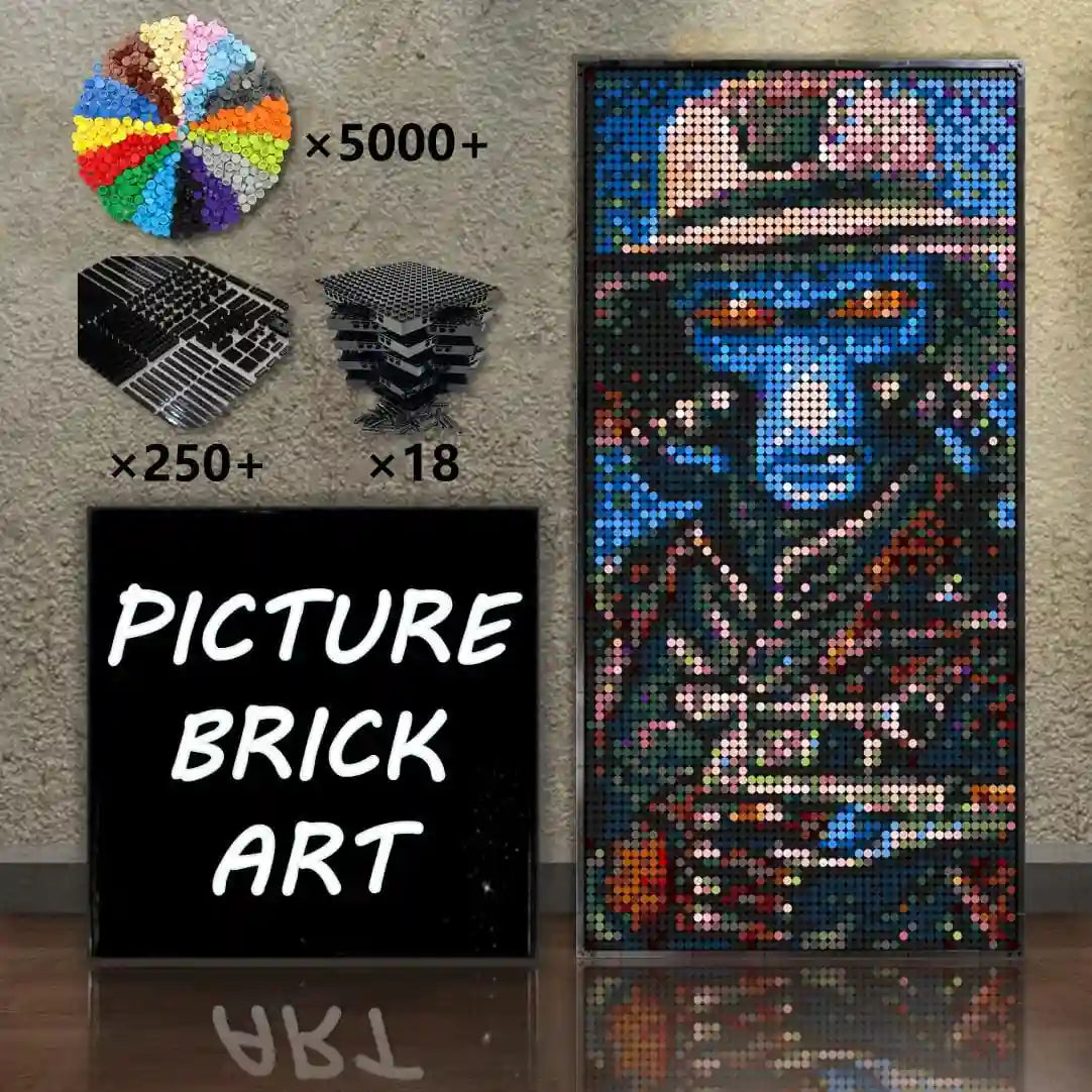LEGO Mosaic Wall Art-Cad Bane Portrait Custom Picture-48x96