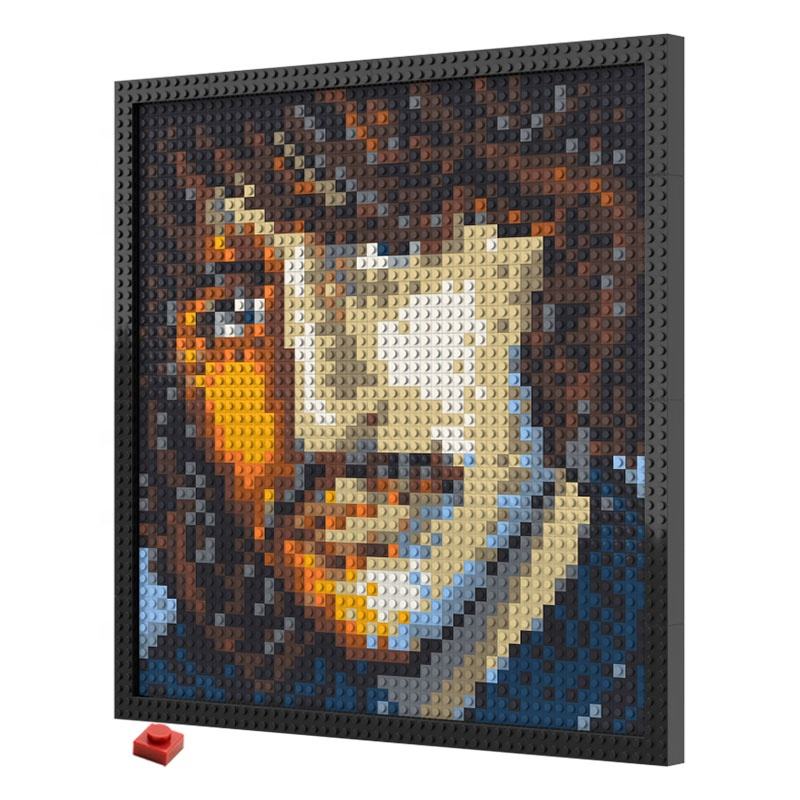 Guangdong Lechuang Culture Communication Co., Ltd. Pixel Art Building Block Sets 48X48 Dots Bricks 1x1 Wall Portraits DIY Home Decor...