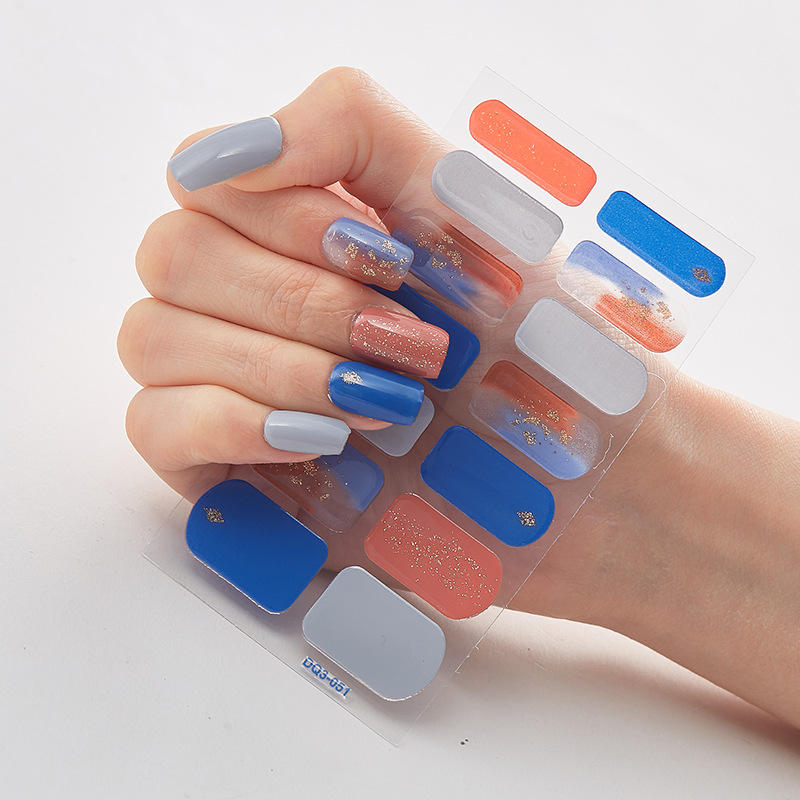 Jinan Maixi Biotechnology Co., Ltd. Factory Supply 3D Foil Nail Stickers Holographic Gel Nail Wraps Custom Logo Nail Art...