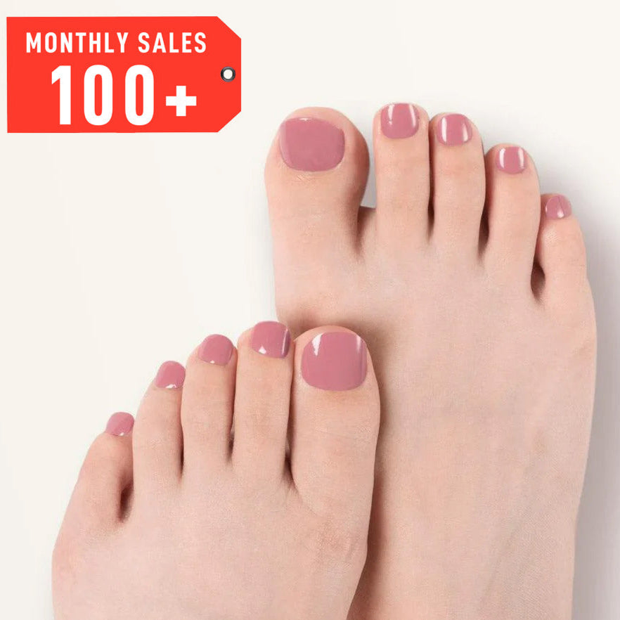 Danni & Toni Soft Pink Summer Pedicure Gel Nail Strips | Soft Blush - 1131