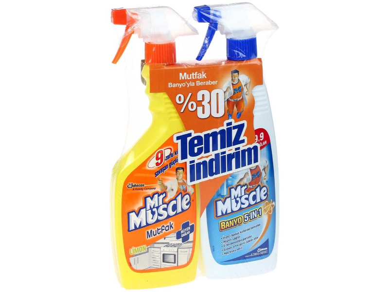 Equinox Foreign Trade MR MUSCLE BATH + KITCHEN 1+1 SPRAY 750 ML LEMON