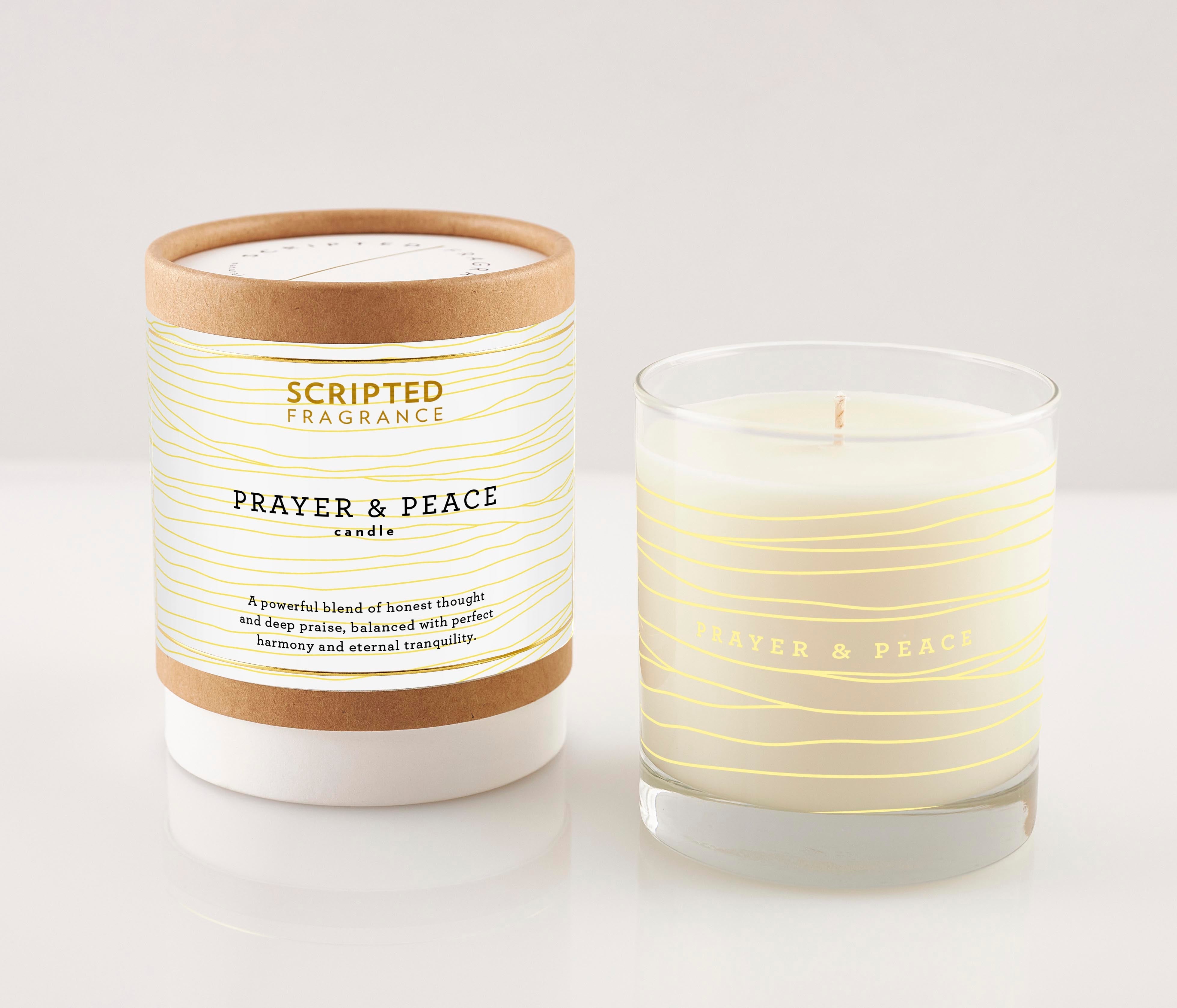 Scripted Fragrance Prayer & Peace Soy Candle