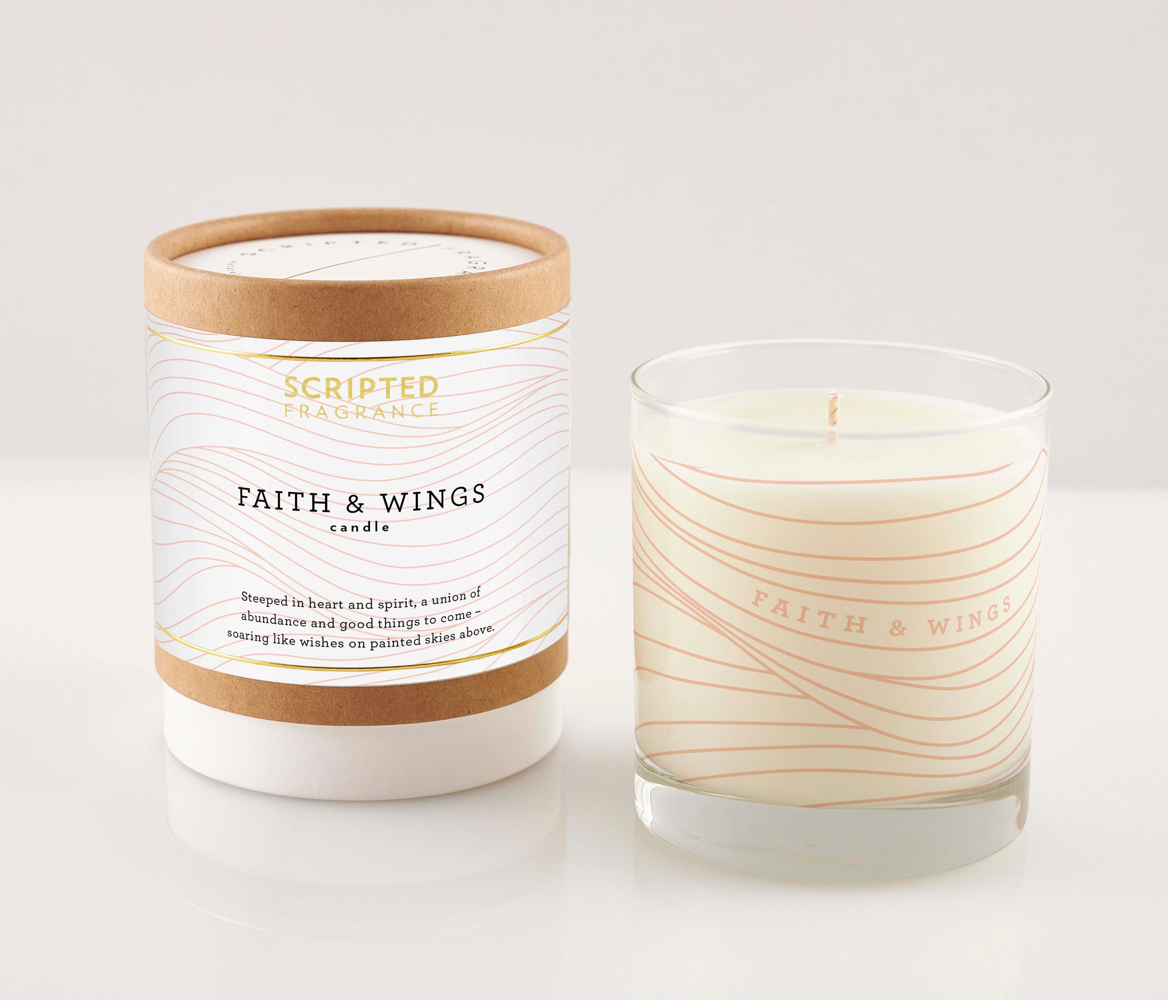 Scripted Fragrance Faith & Wings Soy Candle